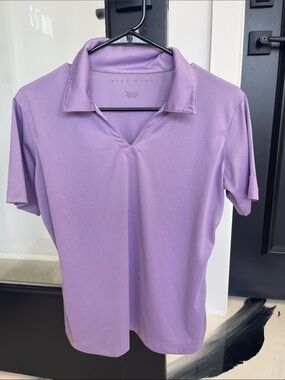 Nike Lavender V‑Neck Golf Polo Shirt